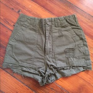 Knot Sisters Olive Shorts